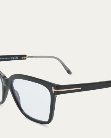 TOM FORD Blue Blocking Two-Tone Acetate Square Glasses | Thumbnail 3 TOM FORD Blue Blocking Two-Tone Acetate Square Glasses | Thumbnail 3
