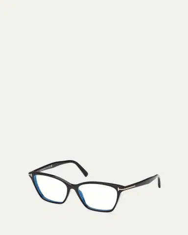 TOM FORD Blue Blocking Sleek Acetate Cat-Eye Glasses | Thumbnail 2 TOM FORD Blue Blocking Sleek Acetate Cat-Eye Glasses | Thumbnail 2
