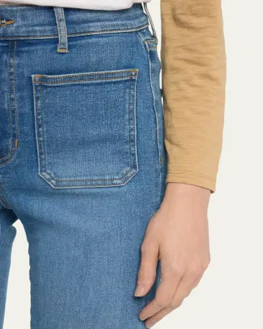 Veronica Beard Beverly Skinny Flare Patch Pocket Jeans | Thumbnail 5 Veronica Beard Beverly Skinny Flare Patch Pocket Jeans | Thumbnail 5