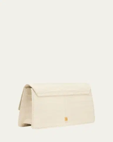 Maria Oliver Michelle Crocodile Flap Crossbody Bag | Thumbnail 3 Maria Oliver Michelle Crocodile Flap Crossbody Bag | Thumbnail 3