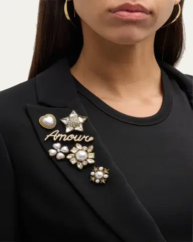 Cinq à Sept Le Petit Lace and Brooch Roxie Blazer | Thumbnail 5 Cinq à Sept Le Petit Lace and Brooch Roxie Blazer | Thumbnail 5