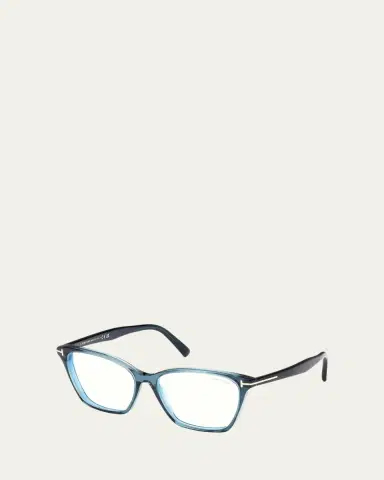 TOM FORD Blue Blocking Acetate Cat-Eye Glasses | Thumbnail 2 TOM FORD Blue Blocking Acetate Cat-Eye Glasses | Thumbnail 2