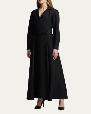 Ralph Lauren Collection Aniyah Belted Linen Day Dress | Thumbnail 4 Ralph Lauren Collection Aniyah Belted Linen Day Dress | Thumbnail 4
