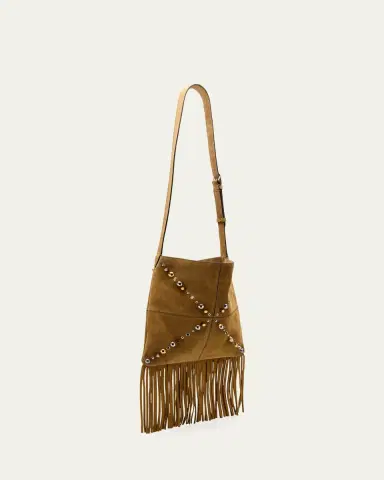 Valentino Garavani Nellcote Fringe Stud Suede Crossbody Bag | Thumbnail 3 Valentino Garavani Nellcote Fringe Stud Suede Crossbody Bag | Thumbnail 3