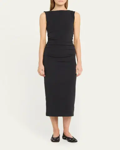 Veronica Beard Charissa High-Neck Midi Dress | Thumbnail 2 Veronica Beard Charissa High-Neck Midi Dress | Thumbnail 2