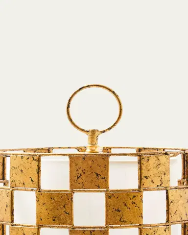 MacKenzie-Childs Golden Check Table Lamp | Thumbnail 2 MacKenzie-Childs Golden Check Table Lamp | Thumbnail 2