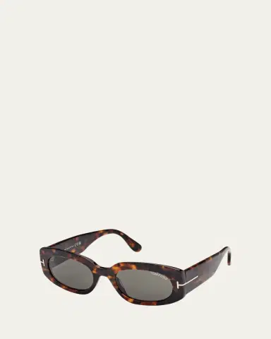 Tom Ford Cielle Oval Acetate Sunglasses | Thumbnail 2 Tom Ford Cielle Oval Acetate Sunglasses | Thumbnail 2