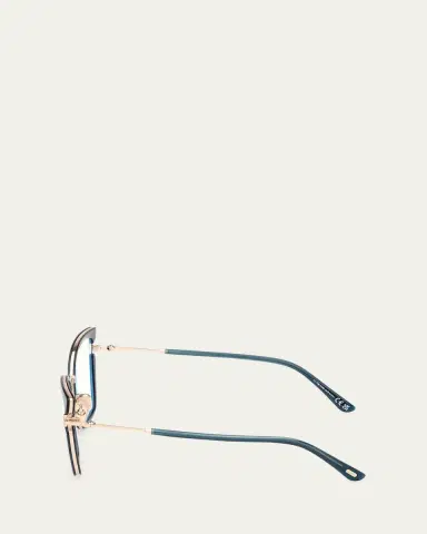Tom Ford Butterfly Metal Blue Block Glasses | Thumbnail 3 Tom Ford Butterfly Metal Blue Block Glasses | Thumbnail 3