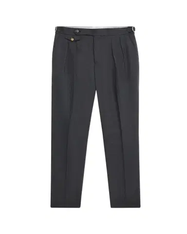 Brunello Cucinelli Men's Double-Pleated Wool Pants | Thumbnail 1 Brunello Cucinelli Men's Double-Pleated Wool Pants | Thumbnail 1