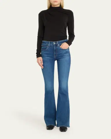 Veronica Beard Mylie Gathered Turtleneck Top | Thumbnail 2 Veronica Beard Mylie Gathered Turtleneck Top | Thumbnail 2