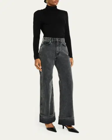 Veronica Beard Mylie Gathered Turtleneck Top | Thumbnail 3 Veronica Beard Mylie Gathered Turtleneck Top | Thumbnail 3