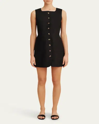 Posse Emma Button-Front Mini Dress | Thumbnail 2 Posse Emma Button-Front Mini Dress | Thumbnail 2