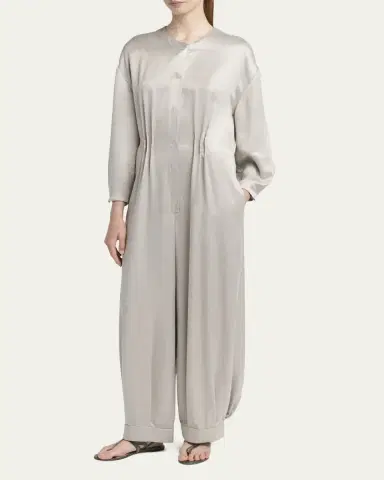 Giorgio Armani Loose Long Sleeve Jumpsuit | Thumbnail 4 Giorgio Armani Loose Long Sleeve Jumpsuit | Thumbnail 4