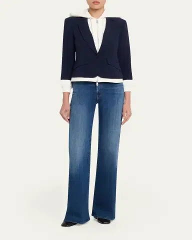 Cinq à Sept Khloe Le Petit Zip-Front Blazer | Thumbnail 6 Cinq à Sept Khloe Le Petit Zip-Front Blazer | Thumbnail 6