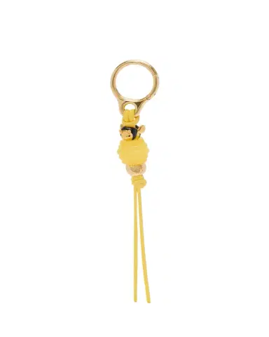 Loewe Dee Dice Bag Charm in Brass and Leather | Thumbnail 1 Loewe Dee Dice Bag Charm in Brass and Leather | Thumbnail 1