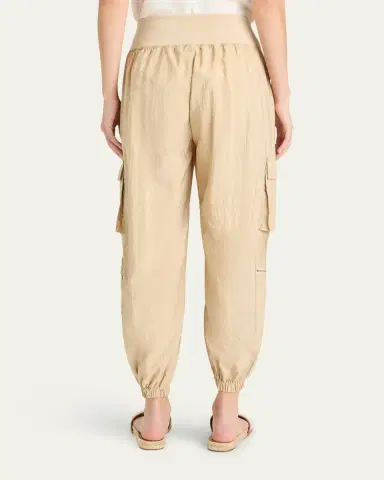 Cinq à Sept Genevive Satin Cargo Jogger Pants | Thumbnail 3 Cinq à Sept Genevive Satin Cargo Jogger Pants | Thumbnail 3