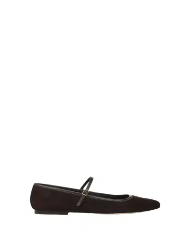Veronica Beard Ellie Suede Mary Jane Ballerina Flats | Thumbnail 1 Veronica Beard Ellie Suede Mary Jane Ballerina Flats | Thumbnail 1