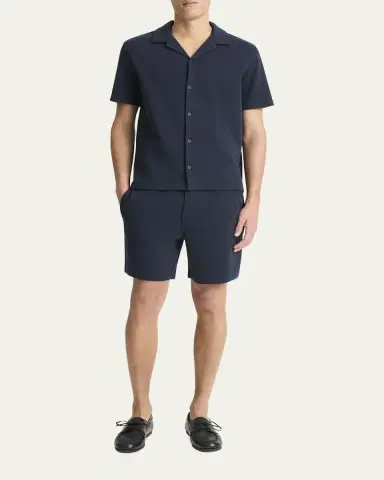 Vince Men's Boucle Pull-On Shorts | Thumbnail 2 Vince Men's Boucle Pull-On Shorts | Thumbnail 2