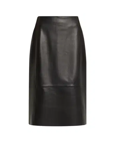 Vince Straight Leather Skirt | Thumbnail 1 Vince Straight Leather Skirt | Thumbnail 1