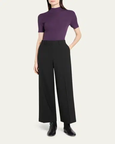 Theory Classic Straight-Leg Pants | Thumbnail 2 Theory Classic Straight-Leg Pants | Thumbnail 2