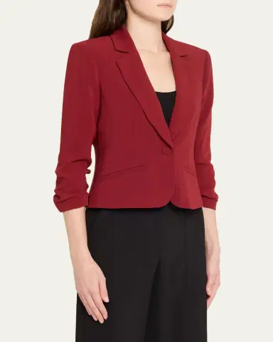 Cinq à Sept Khloe Petite Cropped 3/4-Sleeve Blazer | Thumbnail 12 Cinq à Sept Khloe Petite Cropped 3/4-Sleeve Blazer | Thumbnail 12