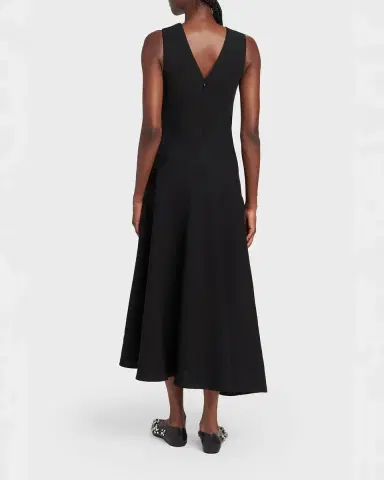 Jil Sander Asymmetric Bow-Shoulder Satin Midi Dress | Thumbnail 11 Jil Sander Asymmetric Bow-Shoulder Satin Midi Dress | Thumbnail 11