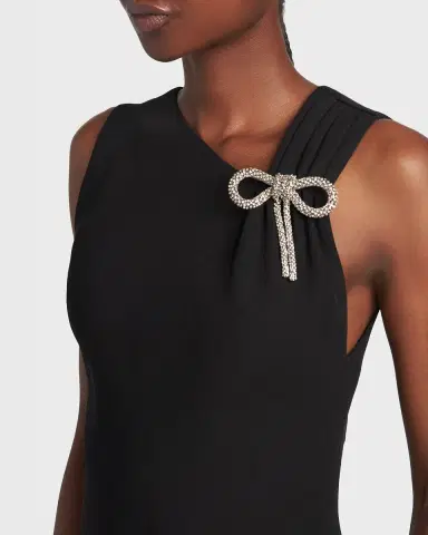 Jil Sander Asymmetric Bow-Shoulder Satin Midi Dress | Thumbnail 13 Jil Sander Asymmetric Bow-Shoulder Satin Midi Dress | Thumbnail 13