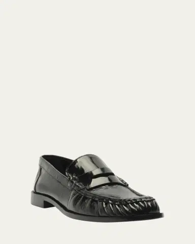 Schutz Tyche Shiny Leather Penny Loafers | Thumbnail 2 Schutz Tyche Shiny Leather Penny Loafers | Thumbnail 2
