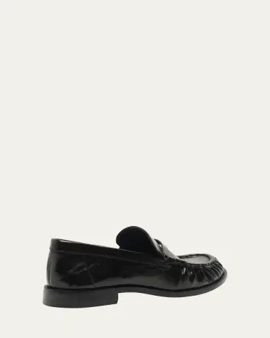 Schutz Tyche Shiny Leather Penny Loafers | Thumbnail 3 Schutz Tyche Shiny Leather Penny Loafers | Thumbnail 3