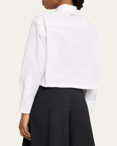 WE-AR4 The CC Cropped Cotton Shirt | Thumbnail 3 WE-AR4 The CC Cropped Cotton Shirt | Thumbnail 3