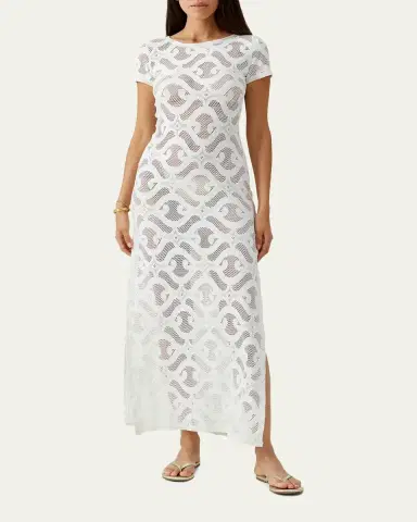 Melissa Odabash Briony Laser-Cut Maxi Dress | Thumbnail 2 Melissa Odabash Briony Laser-Cut Maxi Dress | Thumbnail 2