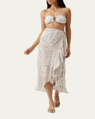 Melissa Odabash Danni Lizard Wrap Skirt | Thumbnail 2 Melissa Odabash Danni Lizard Wrap Skirt | Thumbnail 2