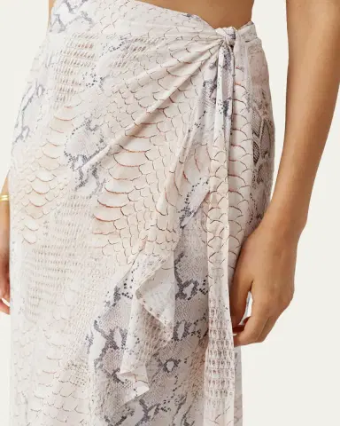 Melissa Odabash Danni Lizard Wrap Skirt | Thumbnail 4 Melissa Odabash Danni Lizard Wrap Skirt | Thumbnail 4