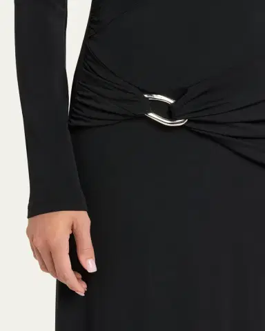 Veronica Beard Viela Long-Sleeve Jersey Maxi Dress | Thumbnail 5 Veronica Beard Viela Long-Sleeve Jersey Maxi Dress | Thumbnail 5