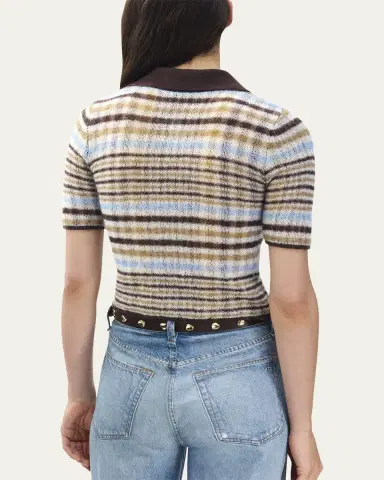 rag & bone Leva Short-Sleeve Zip Polo | Thumbnail 3 rag & bone Leva Short-Sleeve Zip Polo | Thumbnail 3