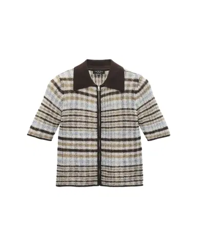 rag & bone Leva Short-Sleeve Zip Polo | Thumbnail 1 rag & bone Leva Short-Sleeve Zip Polo | Thumbnail 1