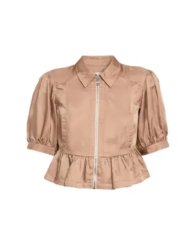 Cinq à Sept Daphne Puff-Sleeve Peplum Jacket | Thumbnail 1 Cinq à Sept Daphne Puff-Sleeve Peplum Jacket | Thumbnail 1