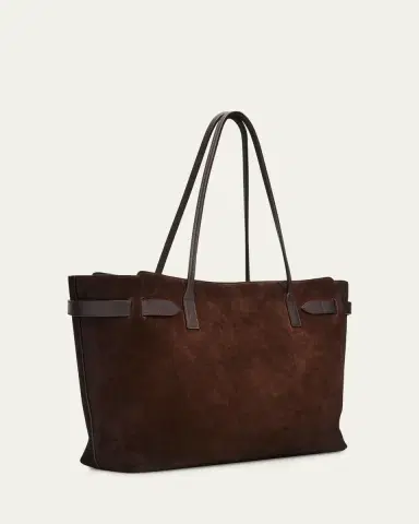 Balenciaga Bel Air Large Waxed Suede Tote Bag | Thumbnail 3 Balenciaga Bel Air Large Waxed Suede Tote Bag | Thumbnail 3