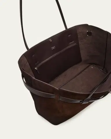 Balenciaga Bel Air Large Waxed Suede Tote Bag | Thumbnail 4 Balenciaga Bel Air Large Waxed Suede Tote Bag | Thumbnail 4