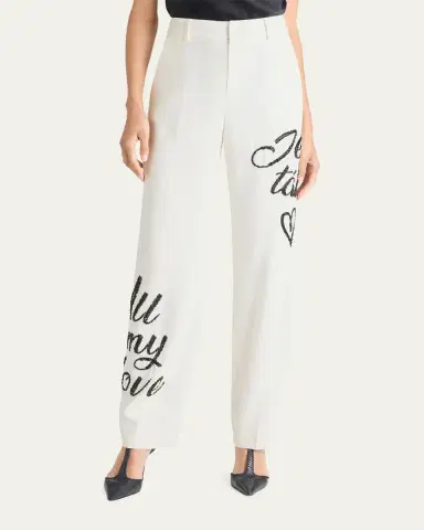 Cinq a Sept Crushed Sequin Loveletter Collins Pants | Thumbnail 3 Cinq a Sept Crushed Sequin Loveletter Collins Pants | Thumbnail 3