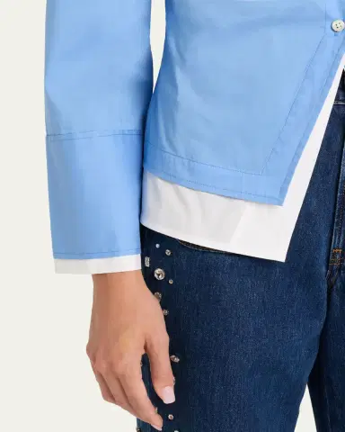 Veronica Beard Bonnie Button-Front Shirt | Thumbnail 5 Veronica Beard Bonnie Button-Front Shirt | Thumbnail 5