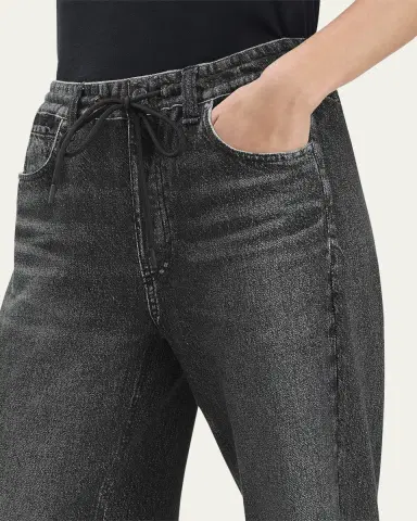 rag & bone rb Miramar Terry Drawstring Wide-Leg Jeans | Thumbnail 5 rag & bone rb Miramar Terry Drawstring Wide-Leg Jeans | Thumbnail 5
