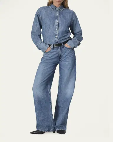 rag & bone Featherweight Logan Mid-Rise Wide Jeans | Thumbnail 2 rag & bone Featherweight Logan Mid-Rise Wide Jeans | Thumbnail 2