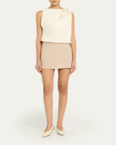Aexae Suede Mini Skirt | Thumbnail 2 Aexae Suede Mini Skirt | Thumbnail 2