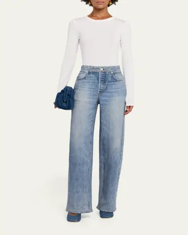 rag & bone rb Miramar Terry Wide-Leg Jeans | Thumbnail 2 rag & bone rb Miramar Terry Wide-Leg Jeans | Thumbnail 2