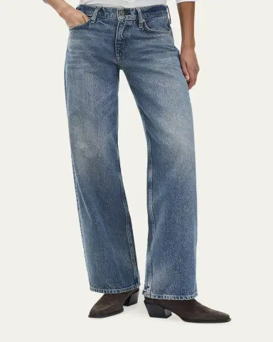 rag & bone Cam Low-Rise Relaxed Straight Jeans | Thumbnail 2 rag & bone Cam Low-Rise Relaxed Straight Jeans | Thumbnail 2
