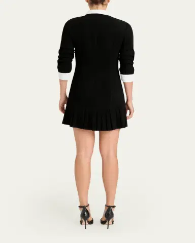 Cinq à Sept Luca Drapey Crepe Mini Shirtdress | Thumbnail 3 Cinq à Sept Luca Drapey Crepe Mini Shirtdress | Thumbnail 3