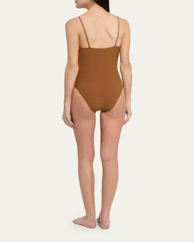 Lisa Marie Fernandez Three Tie-Front One-Piece Swimsuit | Thumbnail 3 Lisa Marie Fernandez Three Tie-Front One-Piece Swimsuit | Thumbnail 3