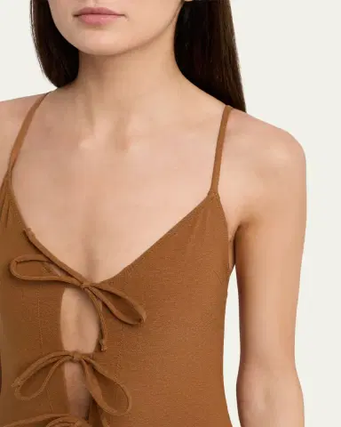Lisa Marie Fernandez Three Tie-Front One-Piece Swimsuit | Thumbnail 4 Lisa Marie Fernandez Three Tie-Front One-Piece Swimsuit | Thumbnail 4