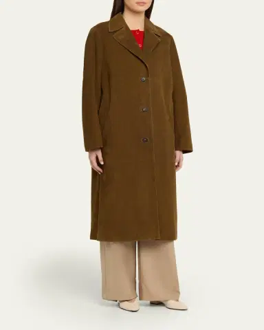 Vince Long Suede Coat | Thumbnail 4 Vince Long Suede Coat | Thumbnail 4